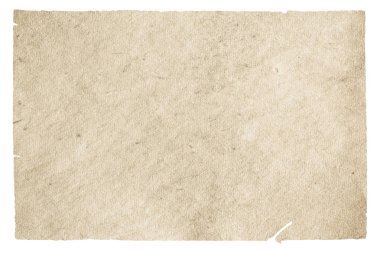 kırpma yolu olan beyaz arkaplanda izole edilmiş eski kağıt
