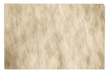 kırpma yolu olan beyaz arkaplanda izole edilmiş eski kağıt