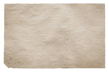 kırpma yolu olan beyaz arkaplanda izole edilmiş eski kağıt