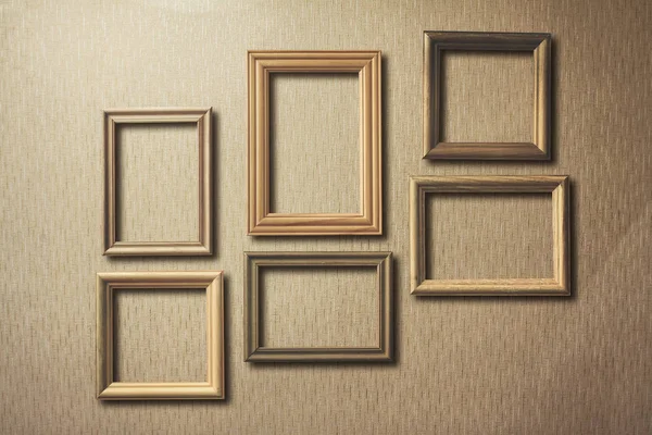 Old Photo Frames Retro Wallpaper — Stock Photo, Image