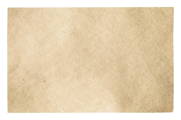 Kırpma Yolu Olan Beyaz Arkaplanda Izole Edilmiş Eski Kağıt — Stok fotoğraf