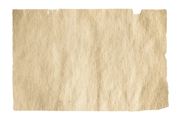 Старая Бумага Изолированы Белом Фоне Обрезкой Пути — стоковое фото