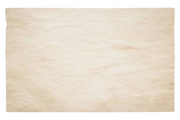 Старий Папір Ізольований Білому Тлі Відсічним Контуром — стокове фото