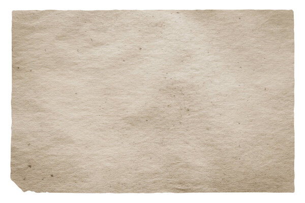 старая бумага изолированы на белом фоне с обрезкой пути