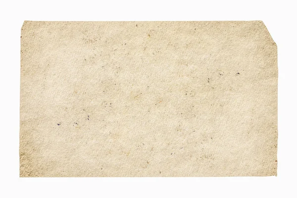 Starý Papír Izolované Bílém Pozadí Výstřižkem Cesta — Stock fotografie