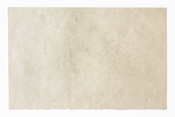 Oud Papier Geïsoleerd Witte Achtergrond Met Clipping Pad — Stockfoto