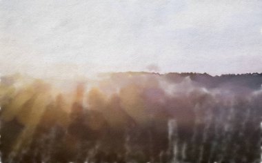 suluboya renkli illüstrasyon