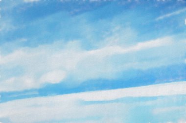 suluboya renkli illüstrasyon