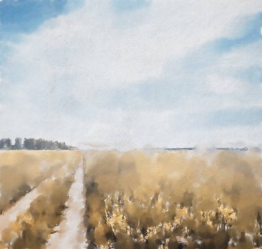 suluboya renkli illüstrasyon