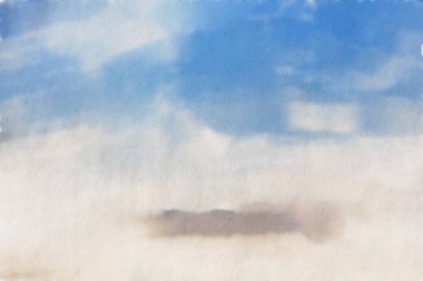 suluboya renkli illüstrasyon