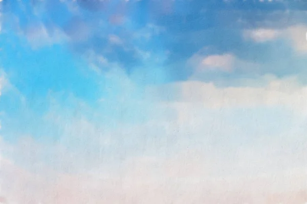 Akvarel Barevné Ilustrace Pozadí Oblohy — Stock fotografie