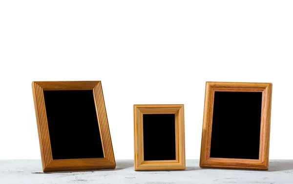 Photo Frame Table White Backgroud Isolated Clipping Path — Stock Photo, Image