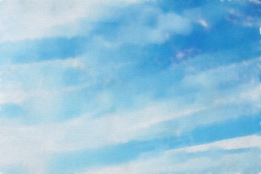 suluboya renkli resimleme, gökyüzü arkaplanı