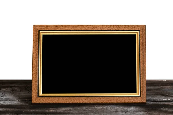 Photo Frame Table White Backgroud Isolated Clipping Path — Stock Photo, Image