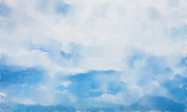 suluboya renkli resimleme, gökyüzü arkaplanı