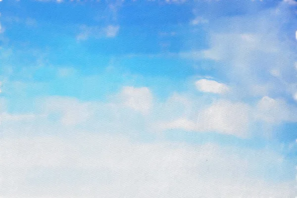 水彩色のイラスト空の背景 — ストック写真