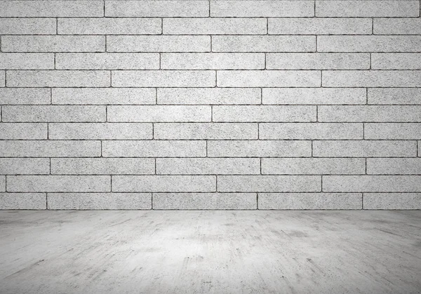 Порожній Інтер Цегляна Стіна Цементна Підлога — стокове фото