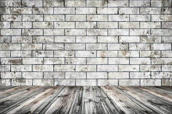 벽돌 벽과 방 — 스톡 사진