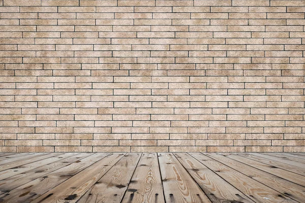 Room with brick wall — Stock Photo, Image