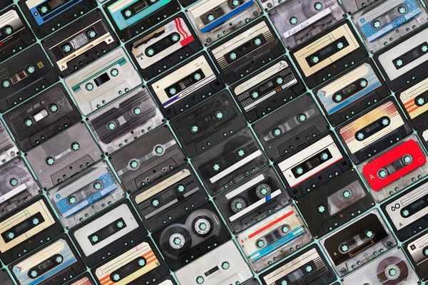 Colección de cintas de audio retro —  Fotos de Stock