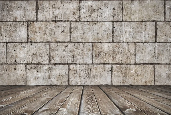 Kamer met bakstenen muur — Stockfoto