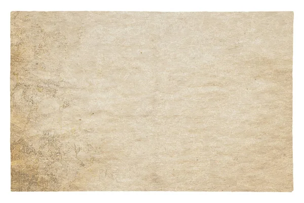 Kertas Lama Diisolasi Latar Belakang Putih Dengan Path Kliping — Stok Foto