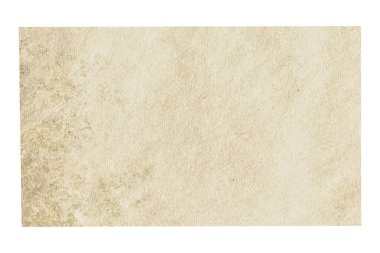 kırpma yolu olan beyaz arkaplanda izole edilmiş eski kağıt