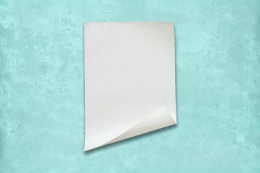 Duvardaki eski kağıt, nane mavisi arkaplan