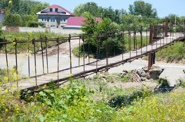 Old suspension bridge — Stock Photo, Image