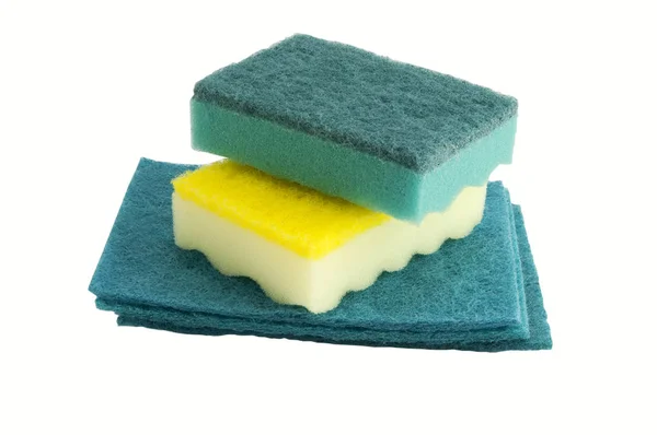 Sponges for washing of dirty ware — Stock Photo, Image