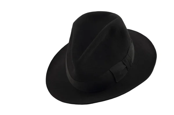 Men's black hat — Stock Photo, Image