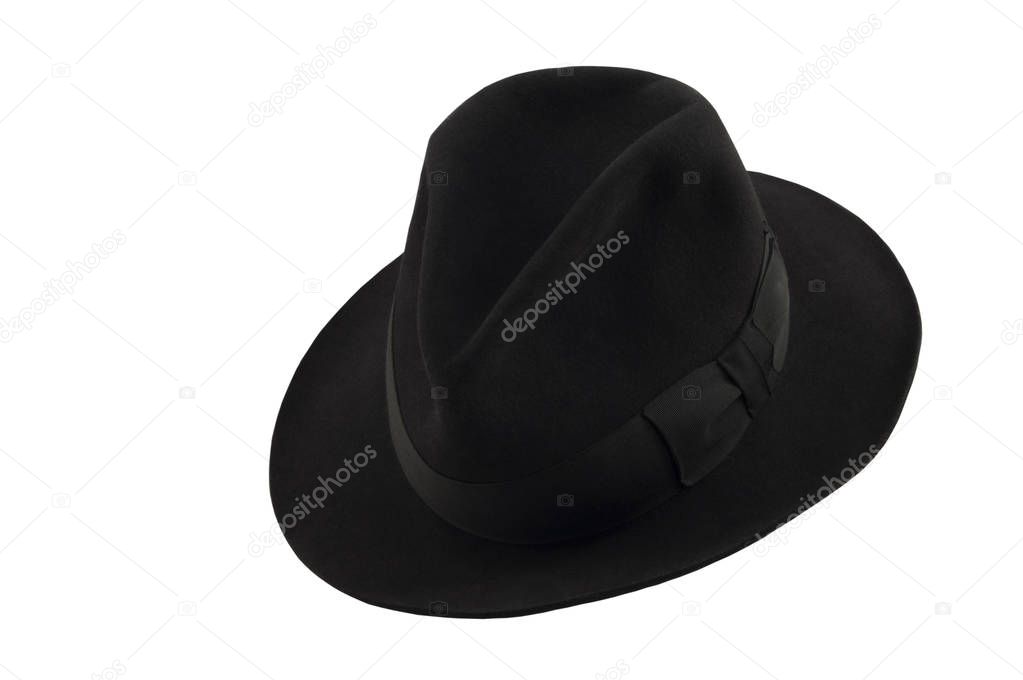 Men's black hat