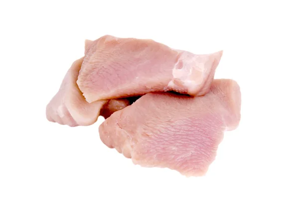 Raw turkey fillet pieces — 스톡 사진