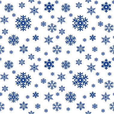 kar taneleri seamless modeli