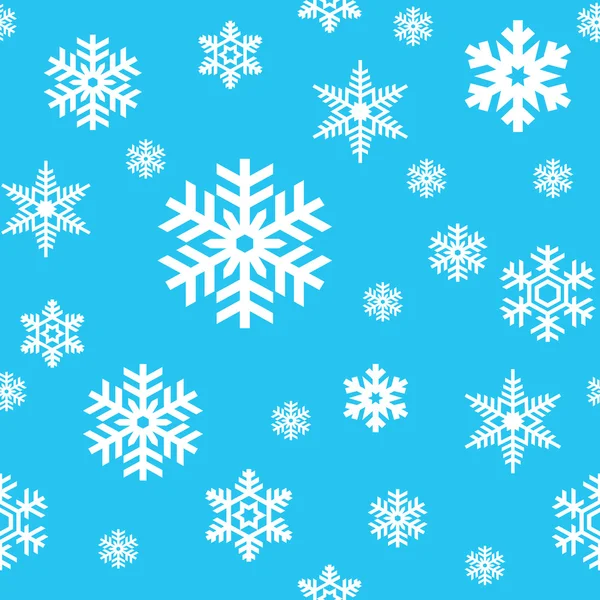 Motif sans couture Snowflakes — Image vectorielle