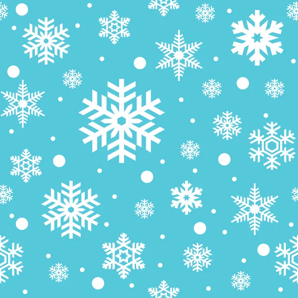 Motif sans couture Snowflakes — Image vectorielle