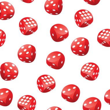 Kırmızı oynamak dices seamless modeli