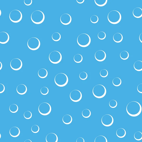 Бульбашки повітря у воді безшовний візерунок — стоковий вектор