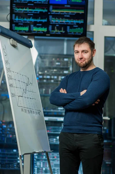 işadamı grafik büyüyen bir grafik çizim
