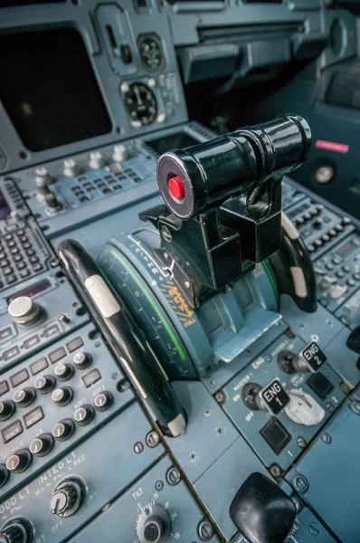 Avião dentro do cockpit — Fotografia de Stock