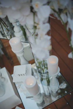 Düğün masa ve güzel sahne