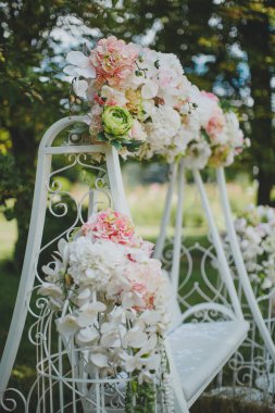 Düğün masa ve güzel sahne