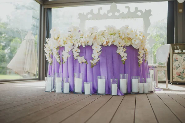 wedding tables and beautiful scenery