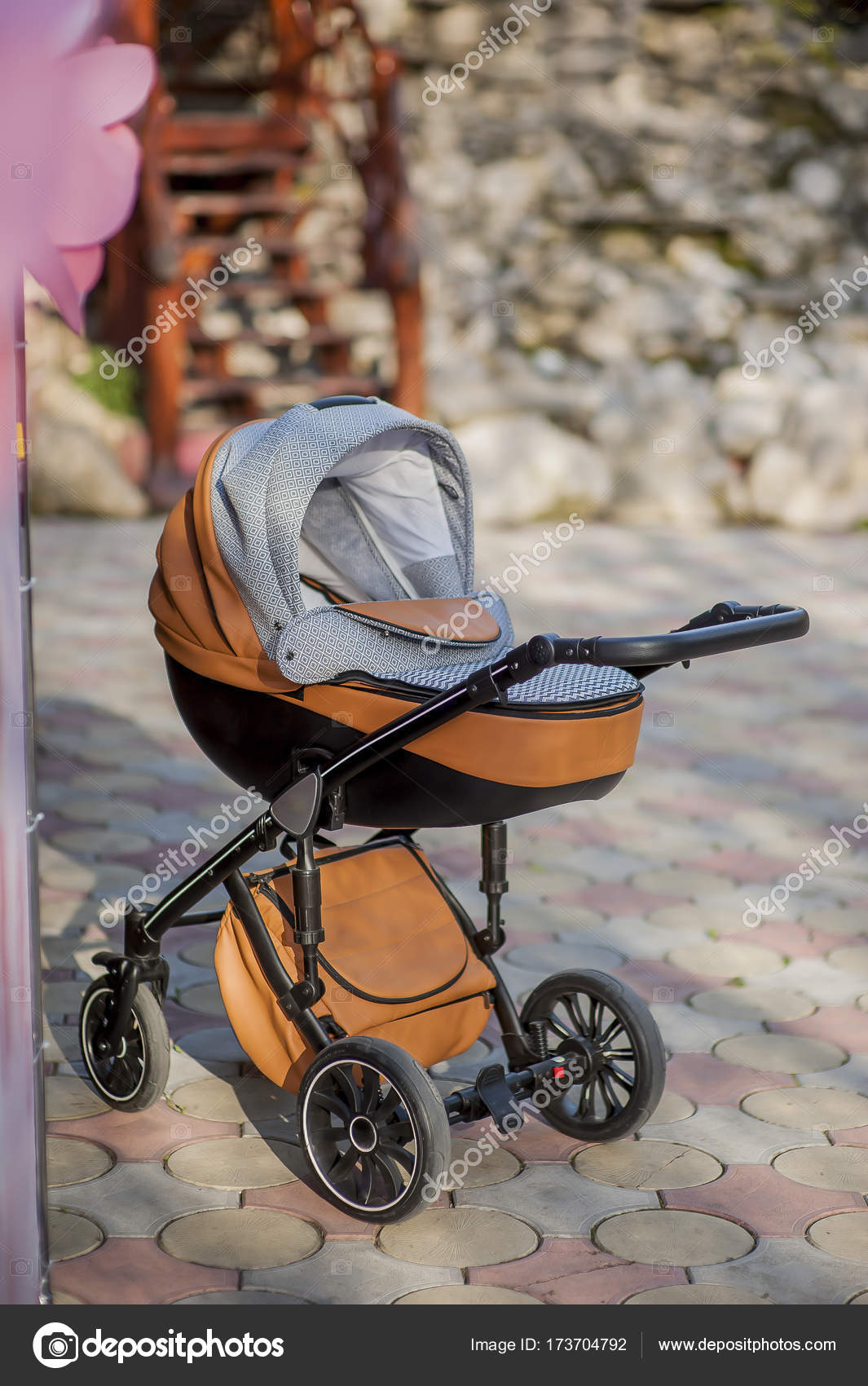 baby stroller family