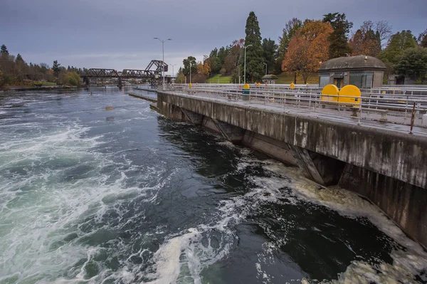 Druhý pramen Panamský průplav z Tichého oceánu. — Stock fotografie