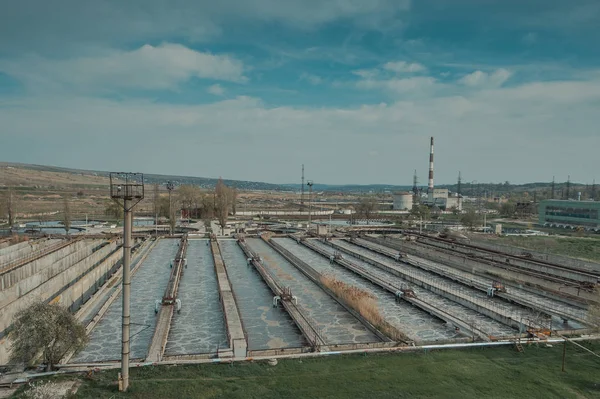 Système de traitement des eaux usées urbaines — Photo