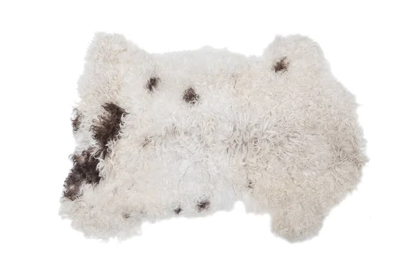 Naturliga mattor av ull på isolering — Stockfoto