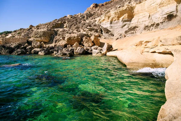 Acqua blu di Malta — Foto Stock