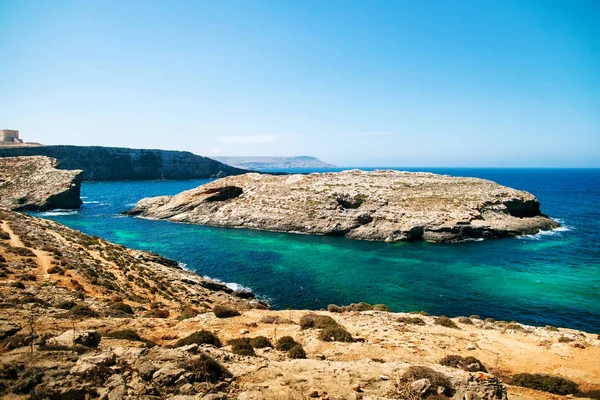 Lagoa azul Comino Imagem De Stock