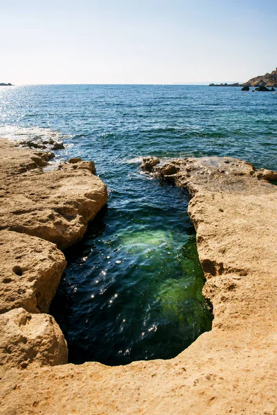 Agua azul de Malta — Foto de Stock